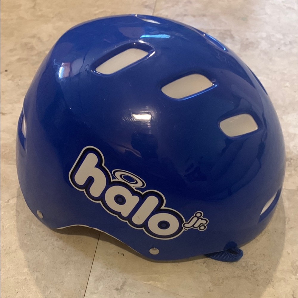 Halo Blue and White Toy Helmet